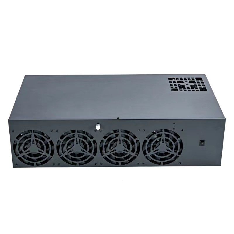 70MM Spacing 8 GPU Computer Case Using At Home Frame Rig Graphics Case Silent GPU 3070 Server Case